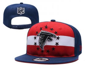 Cheap Falcons Team Logo Navy Red 2019 Draft Adjustable Hat YD