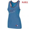 Wholesale Cheap Women's Nike Kansas City Royals Tri-Blend Racerback Stretch Tank Top Light Blue