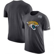 Wholesale Cheap NFL Men's Jacksonville Jaguars Nike Anthracite Crucial Catch Tri-Blend Performance T-Shirt