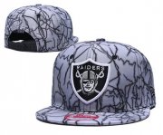 Cheap Raiders Team Logo Gray Adjustable Hat TX