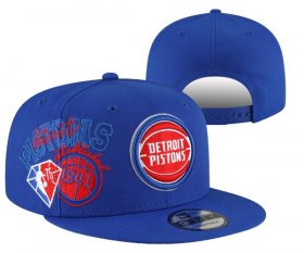 Cheap Detroit Pistons Stitched Snapback 75th Anniversary Hats 005