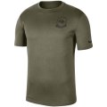 Wholesale Cheap Men's Baltimore Ravens Nike Olive 2019 Salute to Service Sideline Seal Legend Performance T-Shirt