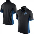 Wholesale Cheap Men's Nike NFL Detroit Lions Black Team Issue Performance Polo