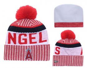 Cheap MLB Los Angeles Angels Logo Stitched Knit Beanies 001