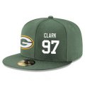 Cheap Green Bay Packers #97 Kenny Clark Snapback Cap NFL Player Green with White Number Stitched Hat