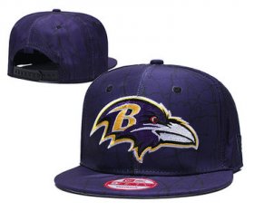 Cheap Ravens Team Logo Purple Adjustable Hat TX