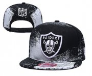 Cheap Raiders Team Logo Black White Adjustable Hat YD