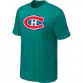 Wholesale Cheap Montreal Canadiens Big & Tall Logo Teal Green NHL T-Shirt