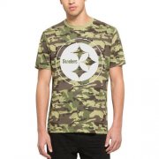 Wholesale Cheap Men's Pittsburgh Steelers '47 Camo Alpha T-Shirt