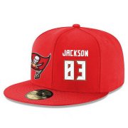 Cheap Tampa Bay Buccaneers #83 Vincent Jackson Snapback Cap NFL Player Red with White Number Stitched Hat