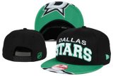 Cheap NHL Dallas Stars Team Logo Black Snapback Adjustable Hat