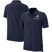 Wholesale Cheap Los Angeles Rams Nike Sideline Elite Performance Polo Navy