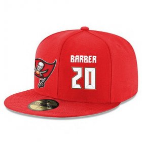 Cheap Tampa Bay Buccaneers #20 Ronde Barber Snapback Cap NFL Player Red with White Number Stitched Hat