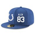 Cheap Indianapolis Colts #83 Dwayne Allen Snapback Cap NFL Player Royal Blue with White Number Stitched Hat