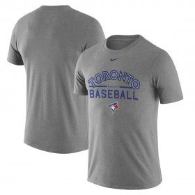 Wholesale Cheap Toronto Blue Jays Nike Away Practice T-Shirt Heathered Gray