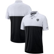 Wholesale Cheap Las Vegas Raiders Nike Sideline Early Season Performance Polo White Black