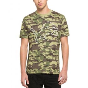 Wholesale Cheap Men\'s Detroit Lions \'47 Camo Alpha T-Shirt