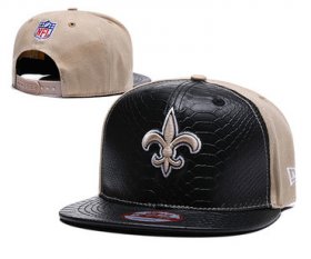 Cheap NFL New Orleans Saints Team Logo Black Adjustable Hat YD