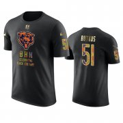 Wholesale Cheap Bears #51 Dick Butkus Black Men's Black History Month T-Shirt