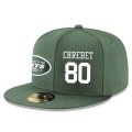 Cheap New York Jets #80 Wayne Chrebet Snapback Cap NFL Player Green with White Number Stitched Hat