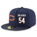 Cheap Chicago Bears #54 Brian Urlacher Snapback Cap NFL Player Navy Blue with White Number Stitched Hat