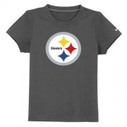 Wholesale Cheap Pittsburgh Steelers Sideline Legend Authentic Logo Youth T-Shirt Dark Grey