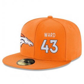 Cheap Denver Broncos #43 T.J. Ward Snapback Cap NFL Player Orange with White Number Stitched Hat