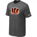 Wholesale Cheap Cincinnati Bengals Sideline Legend Authentic Logo Dri-FIT Nike NFL T-Shirt Crow Grey