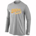 Wholesale Cheap Oakland Athletics Long Sleeve MLB T-Shirt Grey