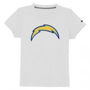 Wholesale Cheap Los Angeles Chargers Sideline Legend Authentic Logo Youth T-Shirt White