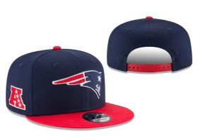 Cheap Patriots Team Logo Navy Red Adjustable Hat LT