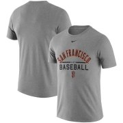 Wholesale Cheap San Francisco Giants Nike Away Practice T-Shirt Heathered Gray