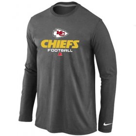 Wholesale Cheap Nike Kansas City Chiefs Critical Victory Long Sleeve T-Shirt Dark Grey