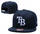 Cheap MLB Tampa Bay Rays Navy Blue Snapback