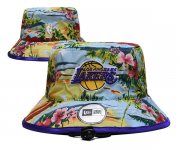 Cheap Los Angeles Lakers Stitched Bucket Hats 055