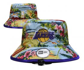 Cheap Los Angeles Lakers Stitched Bucket Hats 055