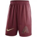 Wholesale Cheap Men's Arizona Diamondbacks Nike Red Dry Fly Shorts