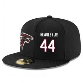 Cheap Atlanta Falcons #44 Vic Beasley Snapback Cap NFL Player Black with White Number Stitched Hat