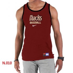 Wholesale Cheap Men\'s Nike Arizona Diamondbacks Home Practice Tank Top Red