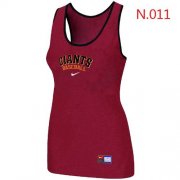 Wholesale Cheap Women's Nike San Francisco Giants Tri-Blend Racerback Stretch Tank Top Red