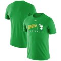 Wholesale Cheap Oakland Athletics Nike MLB Team Logo Practice T-Shirt Green