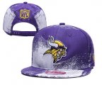 Cheap Vikings Team Logo Purple White Adjustable Hat YD