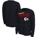 Wholesale Cheap Kansas City Chiefs Nike Sideline Line of Scrimmage Legend Performance Long Sleeve T-Shirt Black