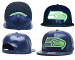 Cheap NFL Seahawks Seahawks Team Logo Navy Reflective Adjustable Hat A26