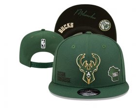 Cheap Milwaukee Bucks Stitched Snapback Hats 0028