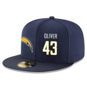 Cheap San Diego Chargers #43 Branden Oliver Snapback Cap NFL Player Navy Blue with White Number Stitched Hat