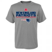 Wholesale Cheap Youth New England Patriots Heather Gray 2015 AFC North Division Champions Next Level T-Shirt