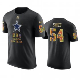 Wholesale Cheap Cowboys #54 Jaylon Smith Black Men\'s Black History Month T-Shirt