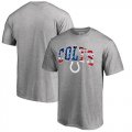 Wholesale Cheap Men's Indianapolis Colts Pro Line by Fanatics Branded Heathered Gray Banner Wave T-Shirt