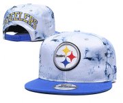 Cheap Steelers Team Logo Smoke Blue Adjustable Hat TX